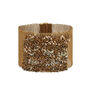 Brass knit black and gold bead bracelet by Milena Zu